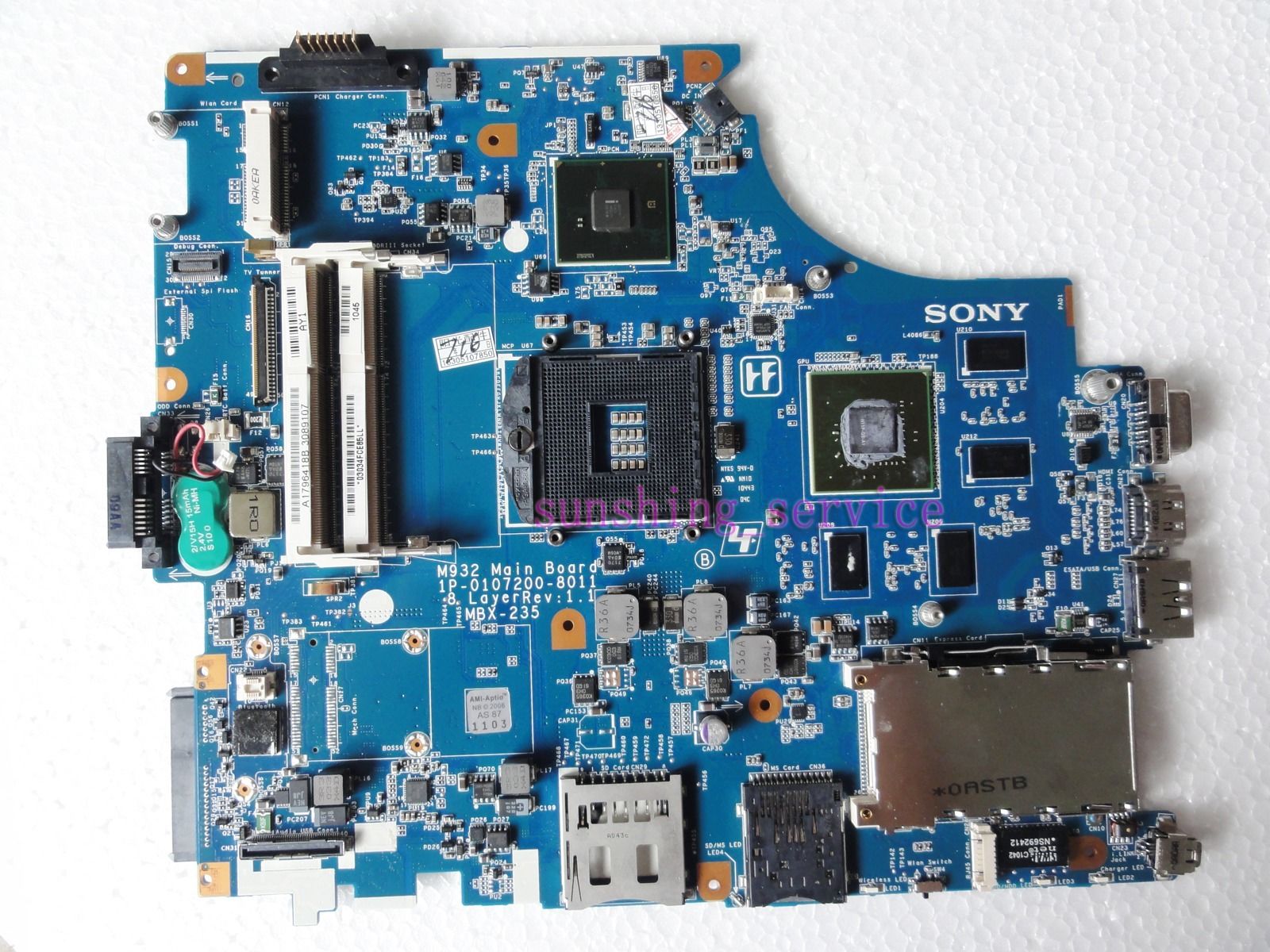 Sony VPC-F Intel Motherboard MBX-235 A1796418B 1P-0107200-8011